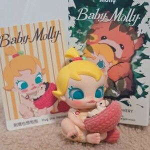 Authentic Pop Mart Baby Molly - Hug the Hedgehog figurine